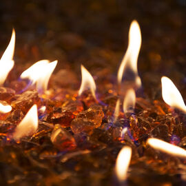 Large Fire Glass