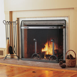 Fireplace Spark Guards and Mesh Curtains