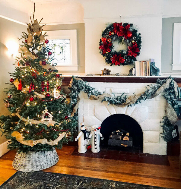 Whimsicle Antique Christmas Mantel