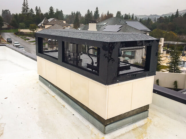 Black Multi-Flue Chimney Cap