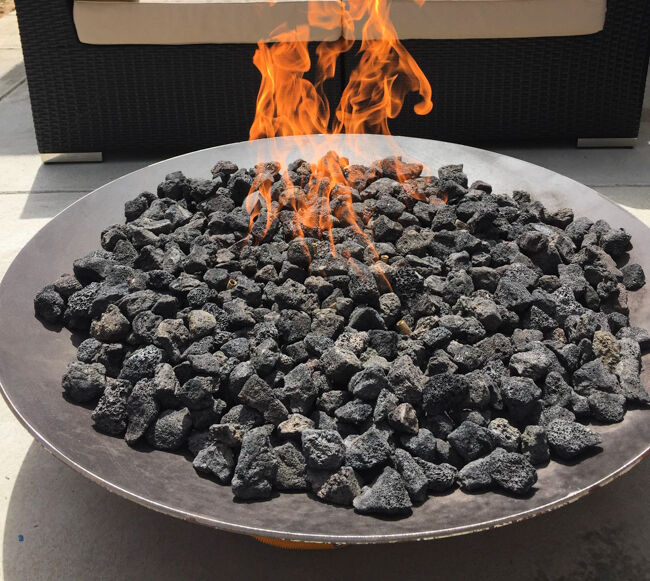 Lava rock in Gas Fire Pit