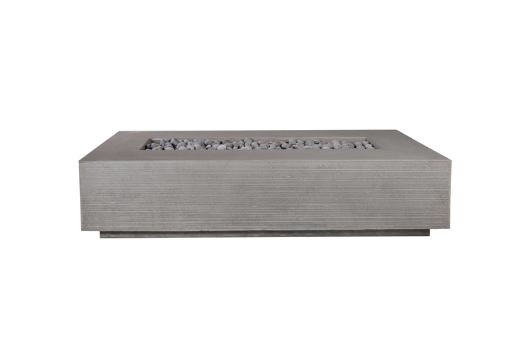 The Zen Gas Fire Pit in Ash gray