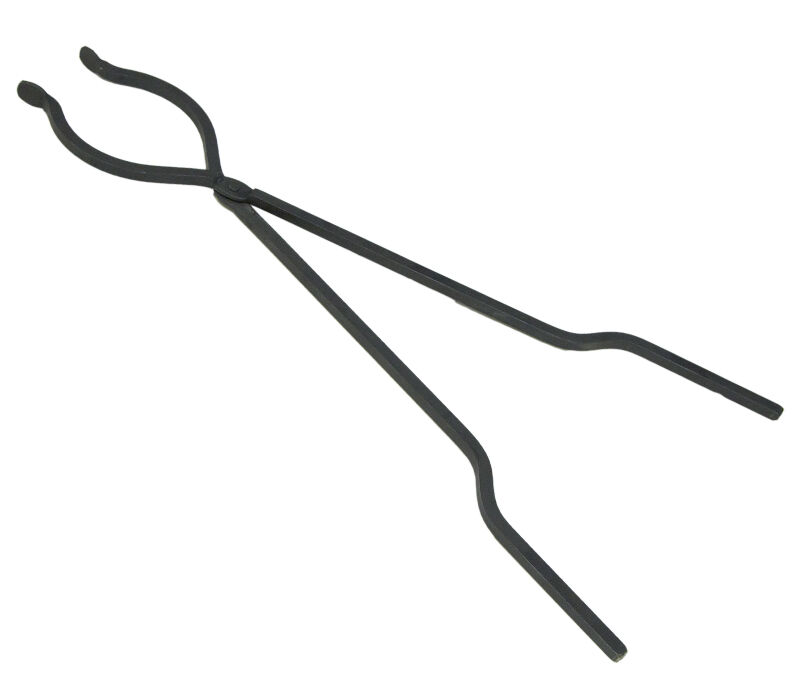 Steel fire pit tongs