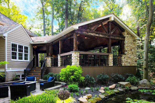 Custom Barn Wood Porch