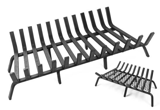 Vertical Self-Feeding Fireplace Grate - Heavy Duty Steel Log Burner For Indoor & Outdoor Fireplaces