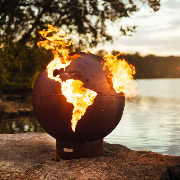 Third Rock Fire Pit Globe