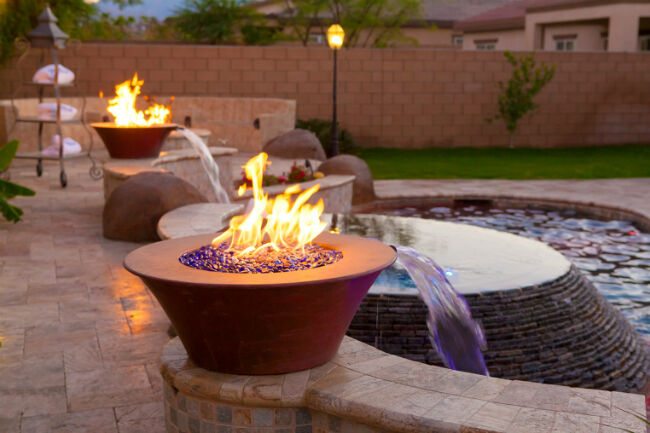 Fire Pit Under A Covered Patio, Are Propane Fire Pits Safe On Covered Decks