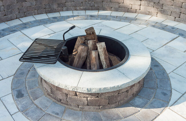 Fire Pit with Cooking Grate