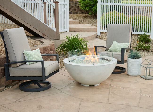 Fire Bowl on Patio