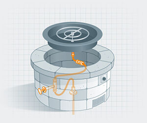 fire pit fittings illustration