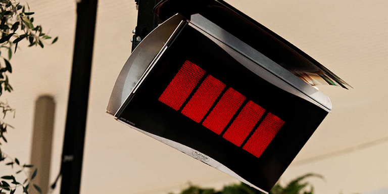 The Bromic Tungsten Smart Heat 500 Series Natural Gas patio heater 