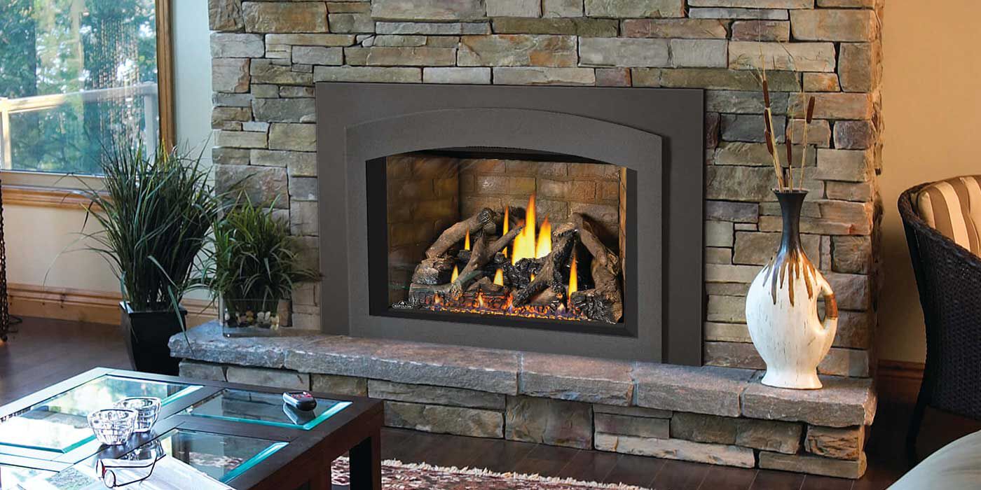 The Napoleon Oakville X4 Direct Vent Gas Fireplace Insert is incredibly user-friendly with a hand-held Proflame II remote control and built-in Bluetooth control that allow you to pair your fireplace to your smart phone.