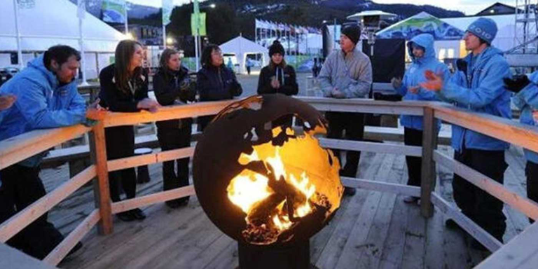 Third Rock Fire Pit Globe