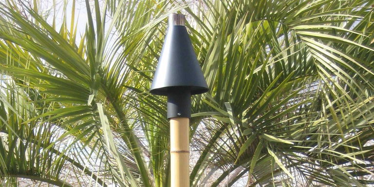 A bamboo-style tiki torch from Fire by Design