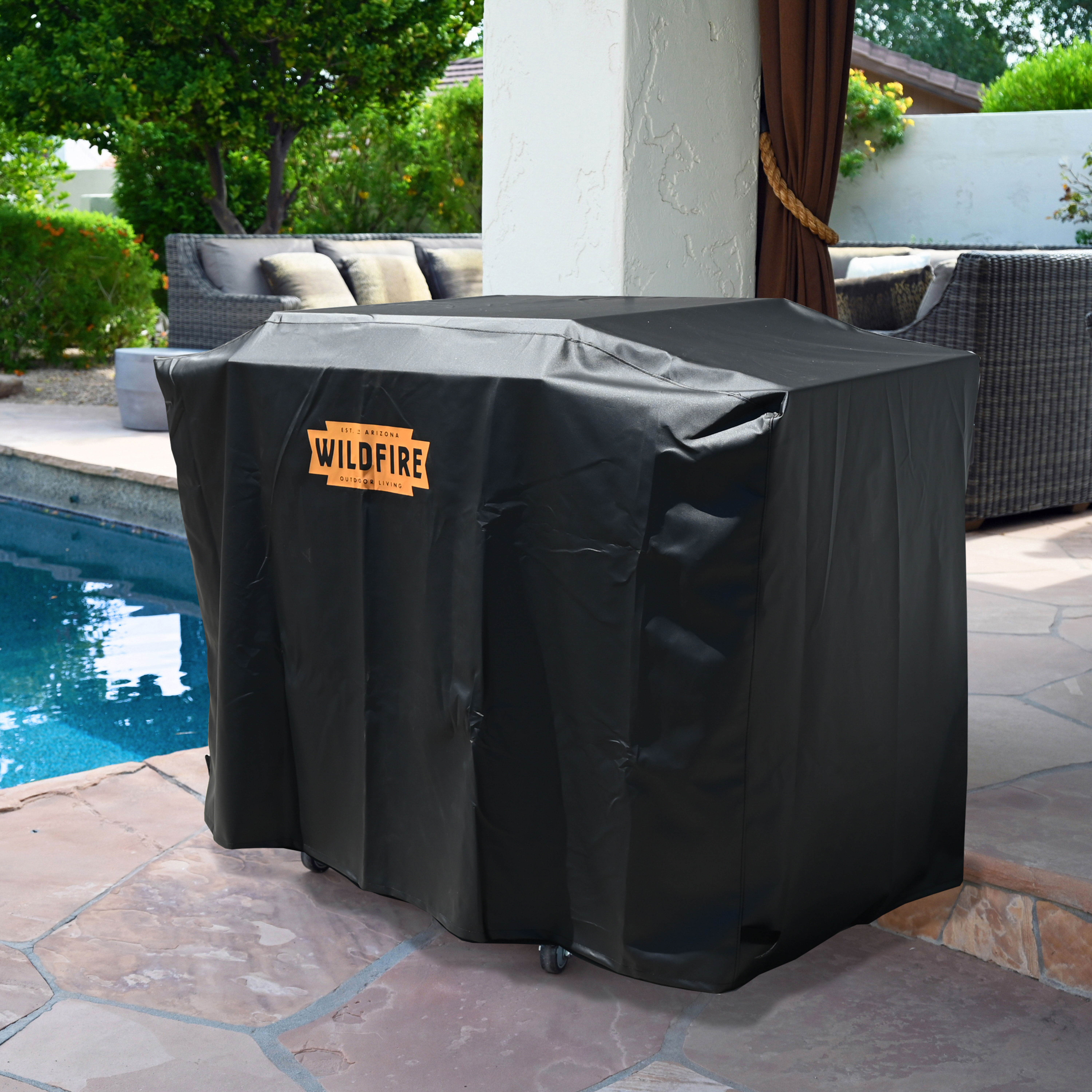 Purchase a fitted, weatherproof cover for your grill to protect it from the elements when you aren't using it.