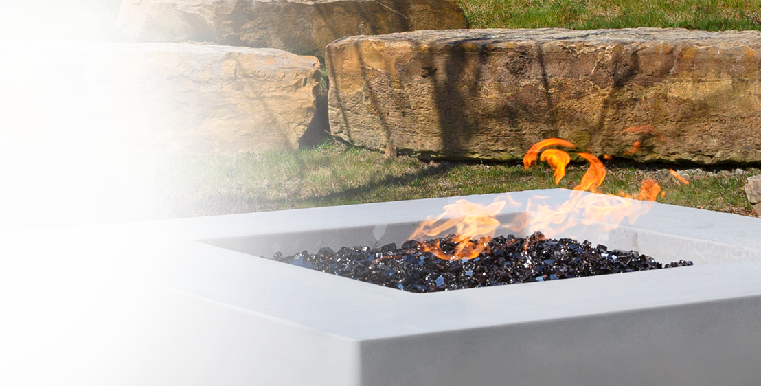 Fire Glass Outdoor Logs Lava Rock Woodland Direct