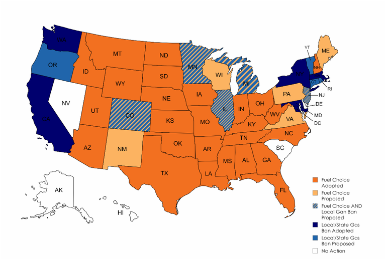 Map of 26 fuel choice states