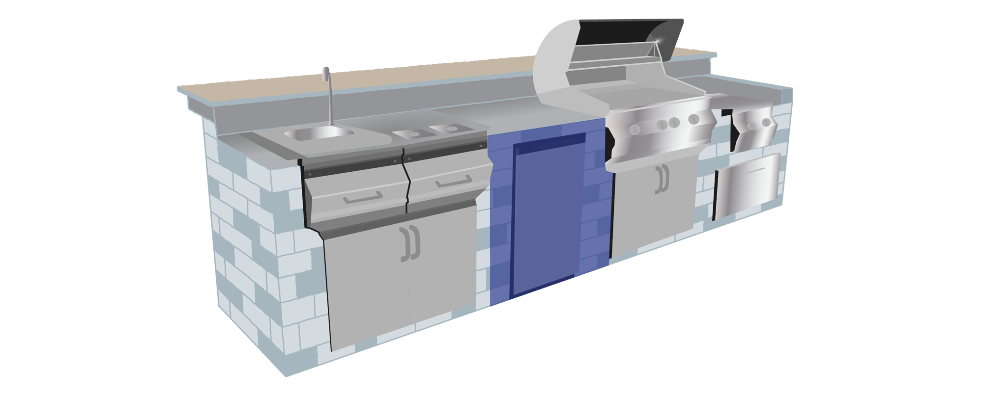 Outdoor Kitchen Buying Guide  KickAssGrills Learning Center