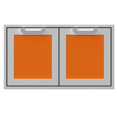 Stainless steel grill access doors