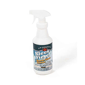 Kleer View fireplace cleaning solution from A.W. Perkins