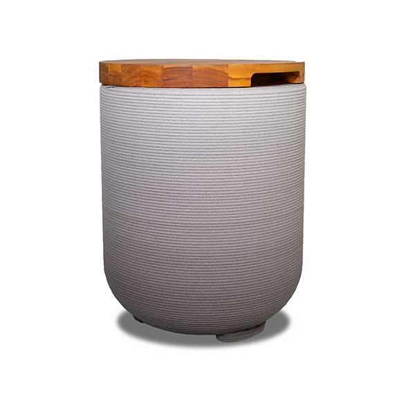 The ReForm Stack side table in Terrain Ombre