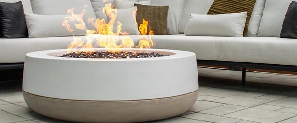 FlameCraft Duo gas fire pit.