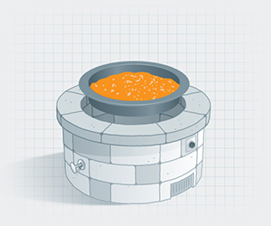 fire pit media illustration