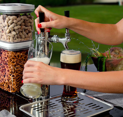 An outdoor tap for beer and other drinks